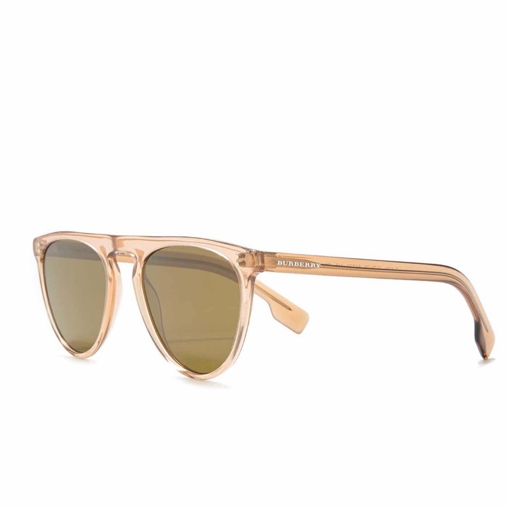 Burberry | 54mm Pilot Sunglasses | Brown - Picture 4 of 5